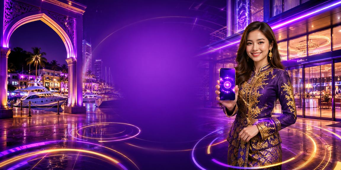 Aplikasi kasino bertema pelancongan Langkawi Malaysia dalam suasana Melayu