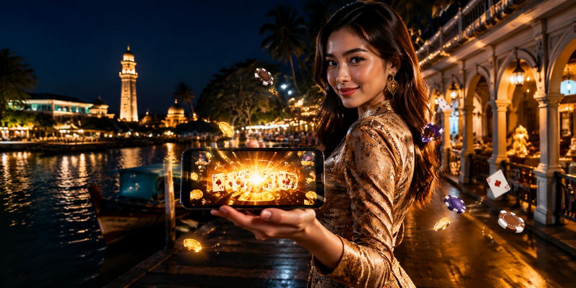 Permainan Teen Patti dalam suasana Melayu Terengganu yang meriah